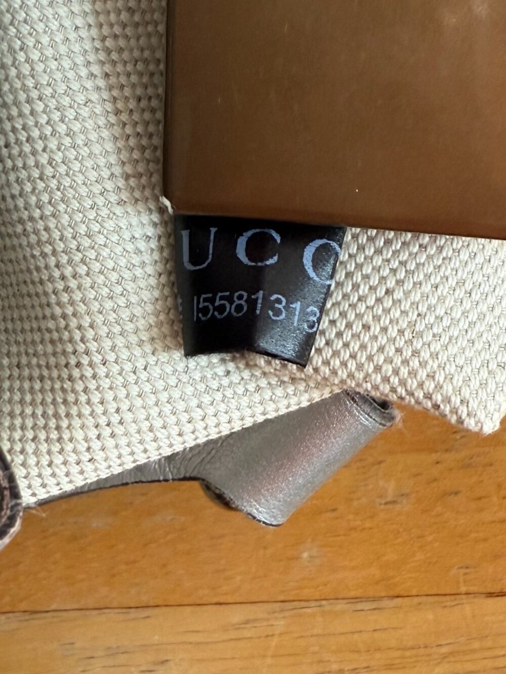 Gucci Guccissima Sukey Medium Tote Metallic Grey - Picture 9 of 10